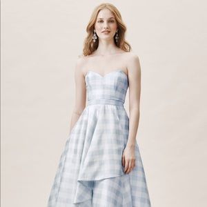 BHLDN Gingham Formal Dress - Sz 12, NEW